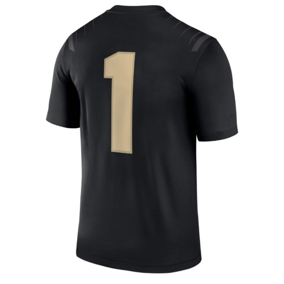 NWT [Nike] Purdue Boilermakers #1 NCAA Black/Gold Football Jersey Men’s Sz XL - Picture 3 of 6